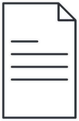 Ein Icon, das ein dunkelgraues Platt Papier zeigt und als Symbol für ein Immobilien-Exposé steht.